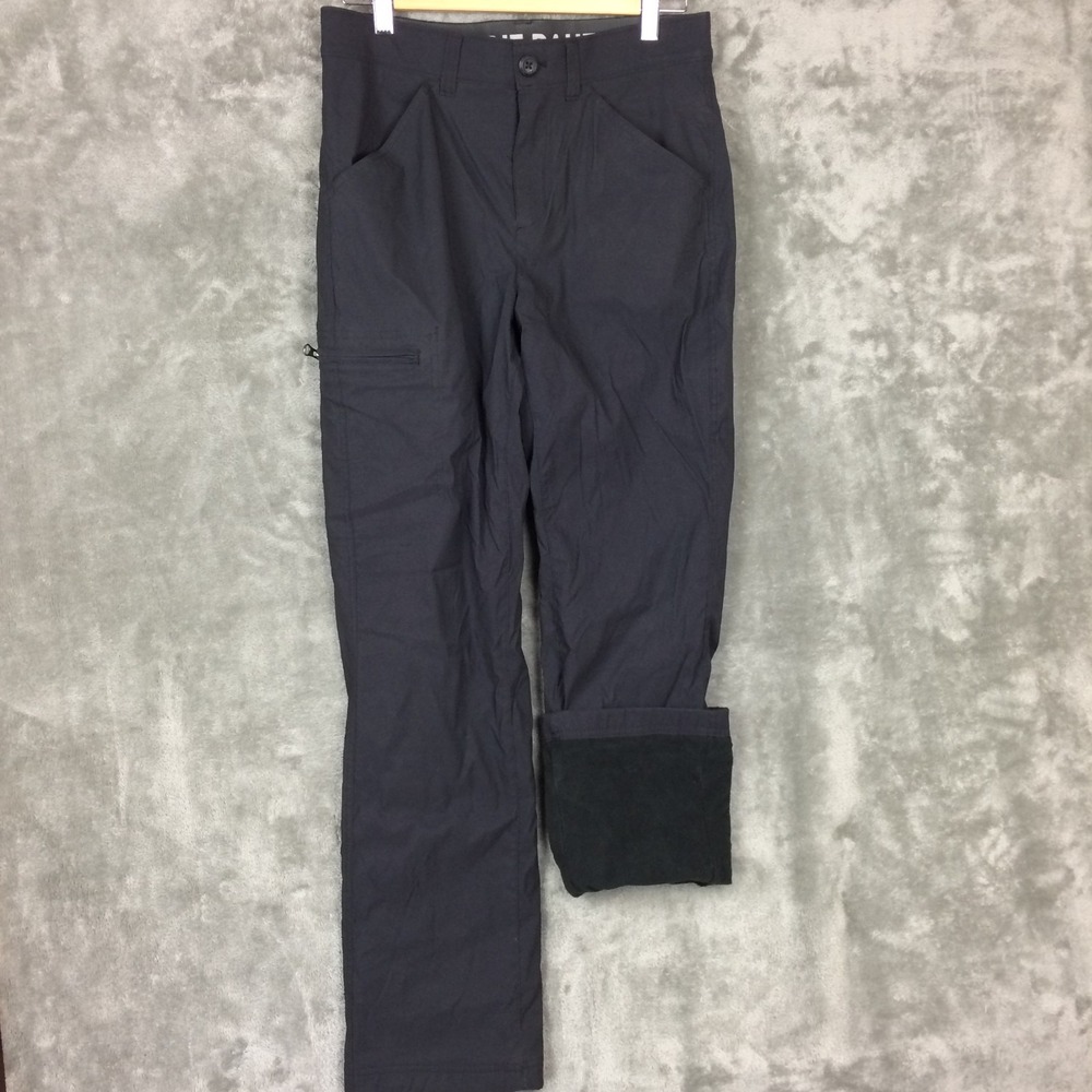 Eddie Bauer Pants Mens 30x32 Black Guide Pro FLEECE LINED INSULATED